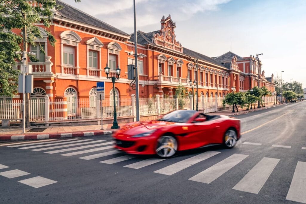 Ferrari Portofino on street